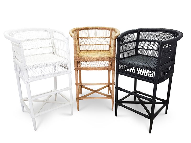 Malawi Cane Kitchen and Bar Stool Malawi Cane Kitchen and Bar Stool